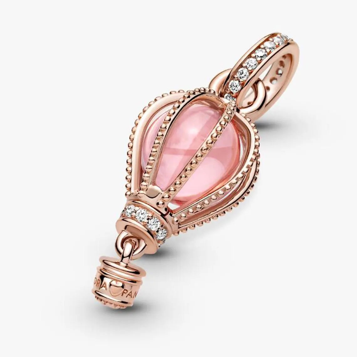 Hot air balloon pendant rose gold pendant