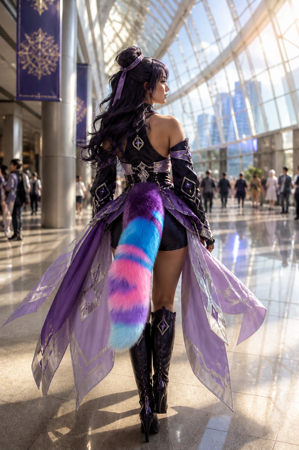 starlight-galaxy-fox-tail-size-guide