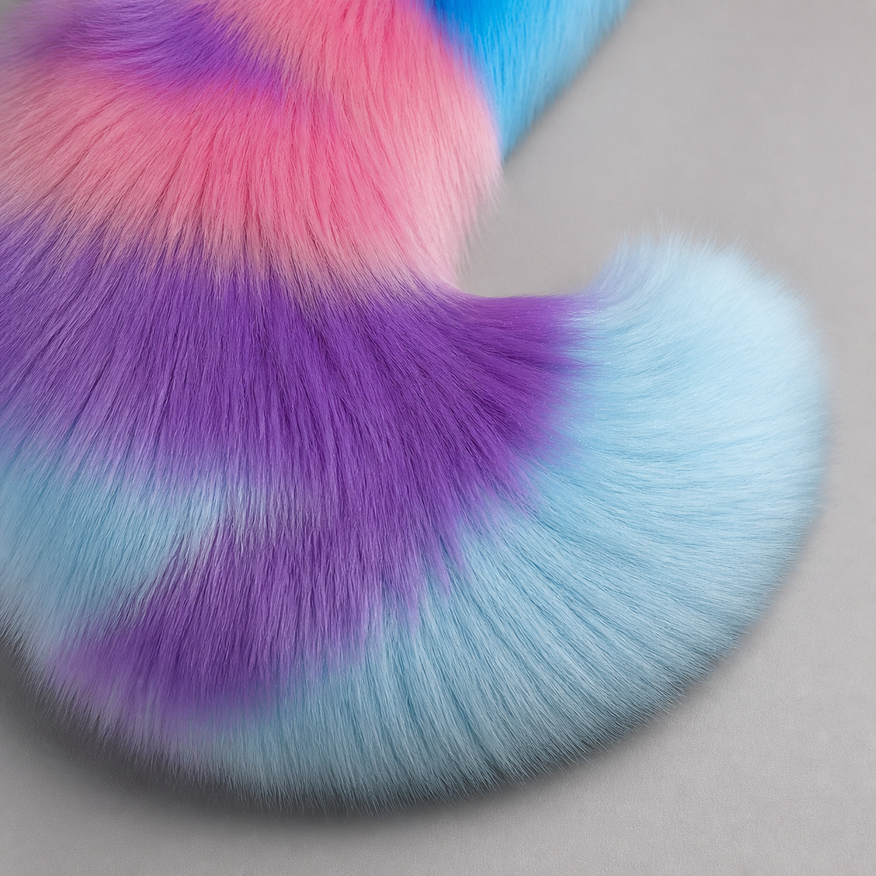 Starlight Galaxy Faux Fur Cosplay Tail – Handmade Fantasy Costume Tail